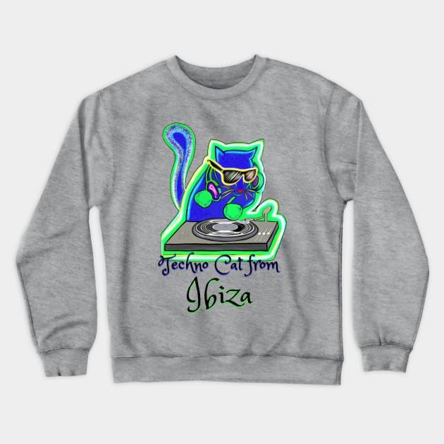 Techno Cat from Ibiza - Catsondrugs.com Follow us on Instagram, Tiktok, FB & Official Website: Instagram.com/catsondrugs_official/ Facebook.com/Catsondrugscom/ Tiktok.com/@catsondrugs.com/ Crewneck Sweatshirt by catsondrugs.com